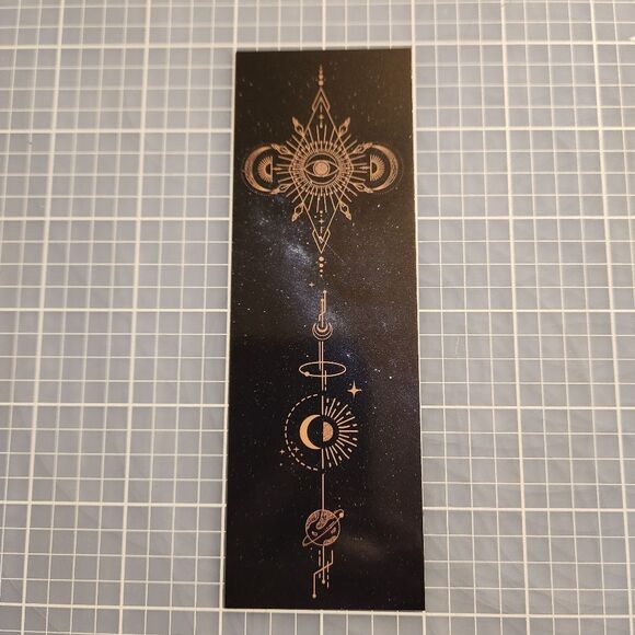 10/$10 Night Sky Bookmark Celestial Geometry Astral Geometric Stars Moon… - Picture 1 of 2